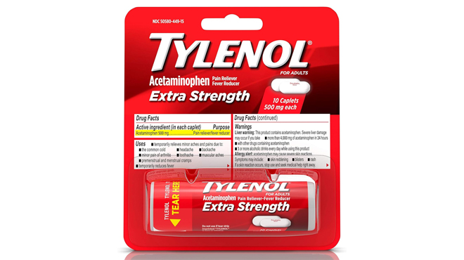 Tylenol Extra Strength Caplets 10 Count
