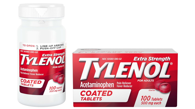 Tylenol Extra Strength Pain Relief Coated Tablets 100 Count