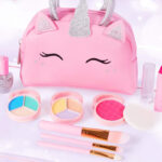 Unicorn Purse Kids Real Makeup Kit on a Table