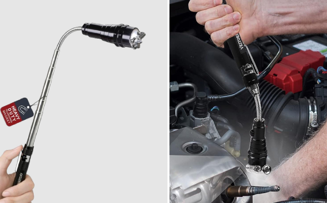 Veitorld Extendable Magnetic Flashlight Veitorld Extendable Magnetic Flashlight