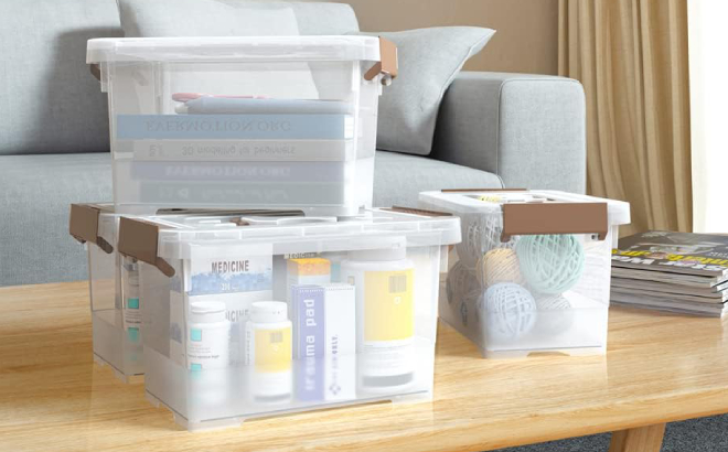 WYT Clear Storage Latch Box