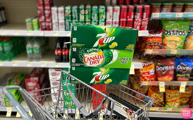 Walgreens 7 Up Lemon Lime Soda Canada Dry Ginger Ale 12 Pack Cart Walgreens 7 Up Lemon Lime Soda Canada Dry Ginger Ale 12 Pack Cart