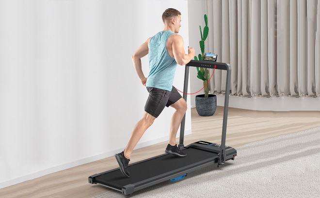 Walking Pad Under Desk Treadmill Voice Controlled Smart Treadmill Work