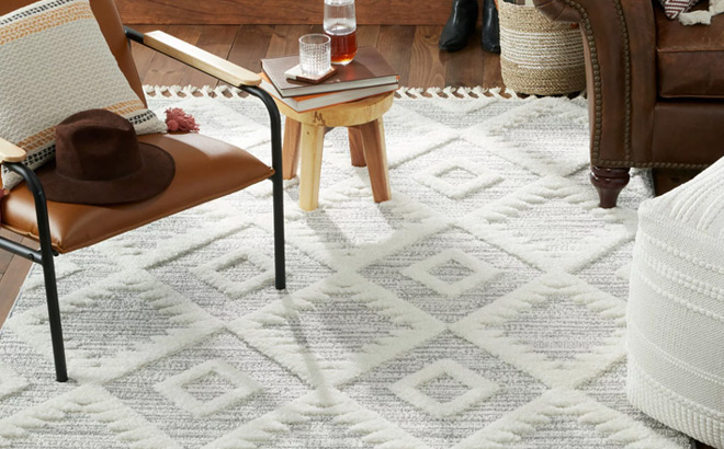 Wanda June Home Tufted Diamond Area Rug Wanda June Home Tufted Diamond Area Rug