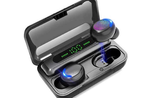 Wireless Earbuds with Large Charging Wireless Earbuds with Large Charging