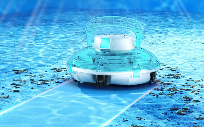Wybot Cordless Robotic Pool Vacuum in the Pool