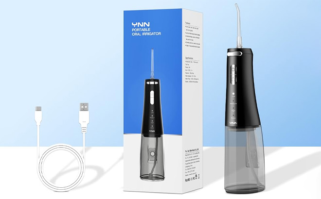 Ynn Water Flosser on the Table