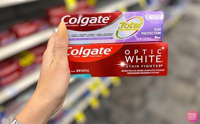colgate tota and optic white toothpaste 1
