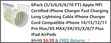 iPhone Chargers at Checkout iPhone Chargers at Checkout
