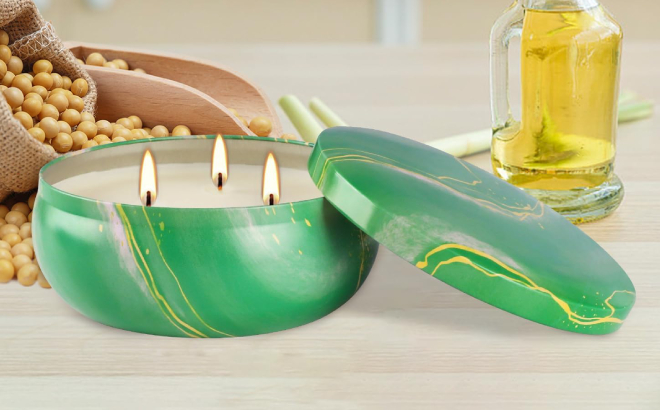 3 Wick Large Citronella Candle