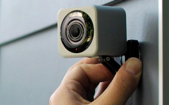 A Man Installing the Wyze v4 Security Camera