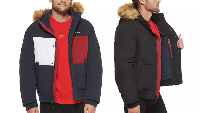 A Person Wearing Tommy Hilfiger Mens Jacket A Person Wearing Tommy Hilfiger Mens Jacket