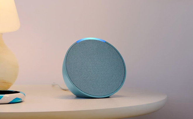 Amazon Echo Pop Full sound compact smart speaker with Alexa Teal