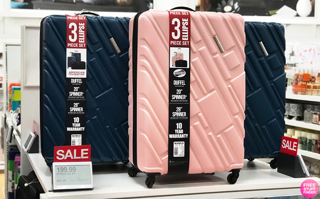 American Tourister Ellipse 3 Piece Hardside Spinner Luggage Set American Tourister Ellipse 3 Piece Hardside Spinner Luggage Set