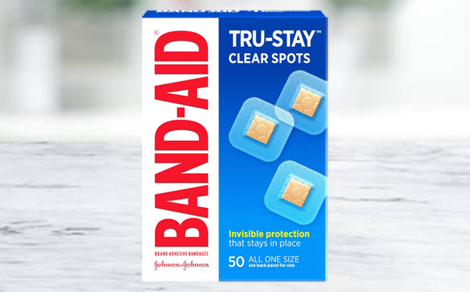 Band Aid Clear Spots 50 Count Bandages Band Aid Clear Spots 50 Count Bandages