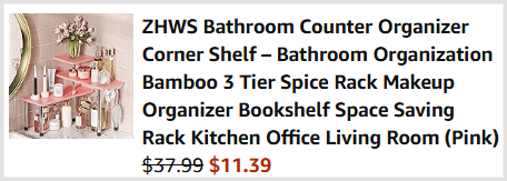 Bathroom Counter Organizer Checkout