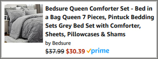 Bedsure Queen Comforter Set Checkout Screen Bedsure Queen Comforter Set Checkout Screen