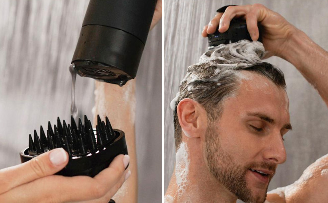 BlackWolf Sonic Scalp Vibrating Massage Scrubber in Use BlackWolf Sonic Scalp Vibrating Massage Scrubber in Use