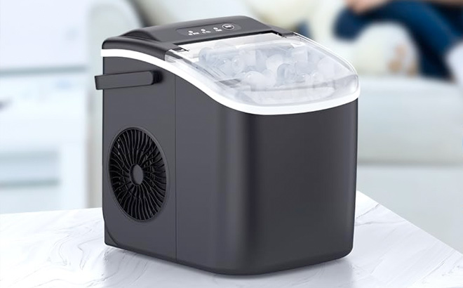 COWSAR Ice Maker Countertop Portable Ice Machine with Self Cleaning 26 5lbs24Hrs COWSAR Ice Maker Countertop Portable Ice Machine with Self Cleaning 26 5lbs24Hrs