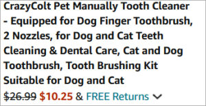 Checkout page of CrazyColt Pet Teeth Cleaning Set Checkout page of CrazyColt Pet Teeth Cleaning Set