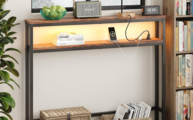 Console Table with Power Outlets and USB Port