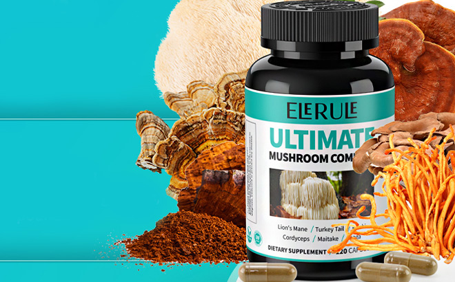 Elerule 6 in 1 Mushroom Supplement
