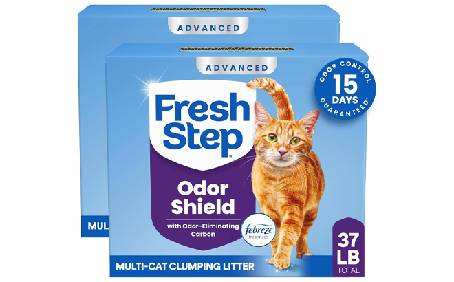Fresh Step Advanced Odor Shield Multi Cat Clumping Cat Litter 2 Pack