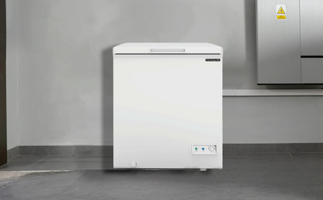 Frigidaire Chest Freezer in the Garage