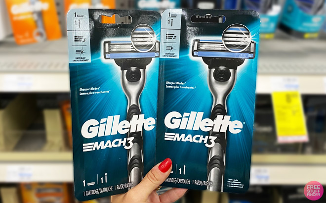 Gillette Mach3 3 Blade Razor with 1 Razor Blade Refill