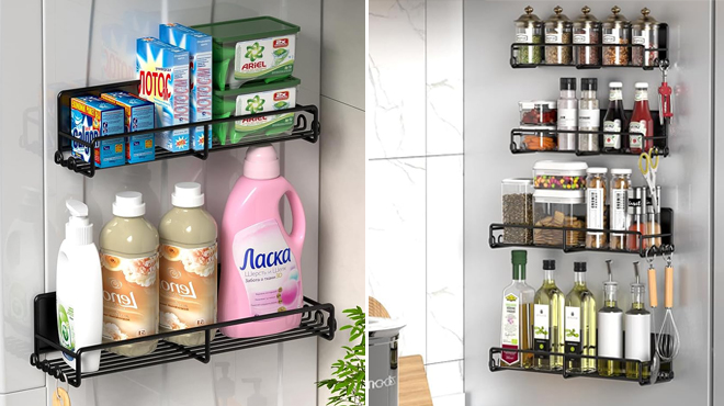 Goovilla 4 Pack Magnetic Spice Rack