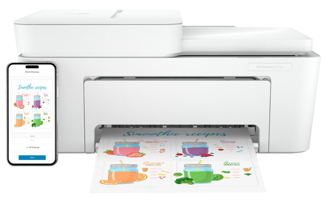 HP DeskJet All In One Wireless Printer with 25 Instant Ink Card