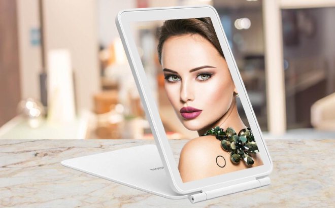 LED Tabletop Mount Makeup Mirror