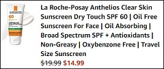 La Roche Posay Anthelios Clear Skin Sunscreen Checkout