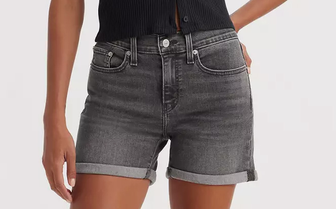 Levis Mid Length Womens Shorts