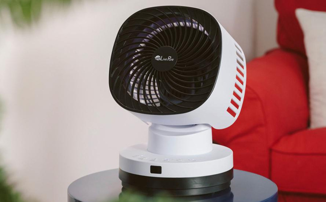 LivePure Orbital Dual Oscillating Fan in white color