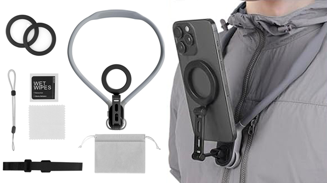 Magnetic Neck Phone Mount Full Set
