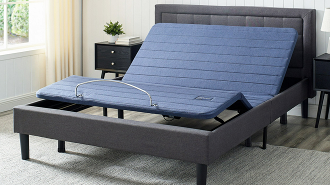 Mainstays Power Adjustable Metal Platform Bed Base in Queen Size