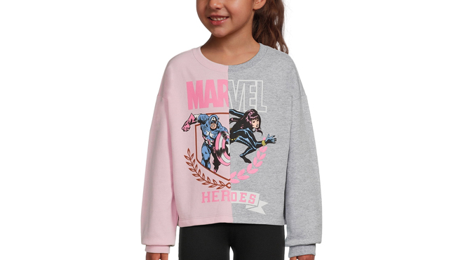 Marvel Girls Graphic Sweatshirt Marvel Girls Graphic Sweatshirt