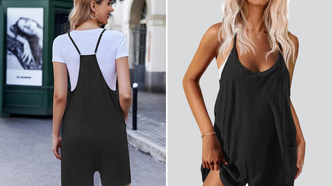 Models Wearing Black Jumpsuit