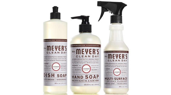Mrs Meyers Lavender Clean Day 3 Piece Kitchen Basics Set Mrs Meyers Lavender Clean Day 3 Piece Kitchen Basics Set