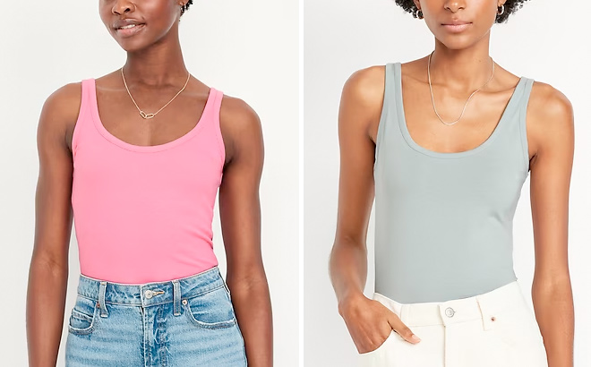 Old Navy First Layer Scoop Neck Tank Top