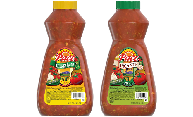 Pace Chunky Medium Salsa and Pace Mild Picante Sauce with Jalapeno Tomato Onion