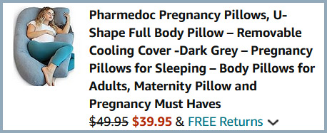 Pharmedoc Pregnancy Pillow Checkout Screen Pharmedoc Pregnancy Pillow Checkout Screen