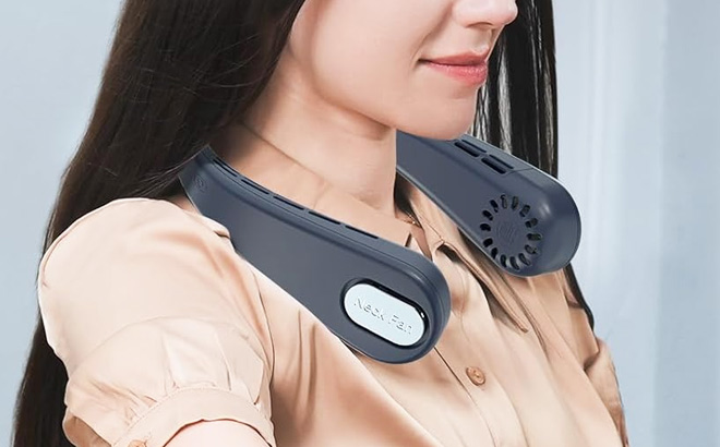 Portable Neck Fan in Black