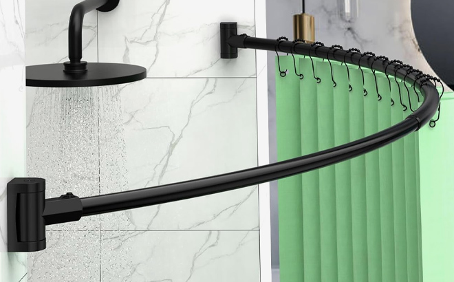PrettyHome Curved Shower Curtain Rod PrettyHome Curved Shower Curtain Rod