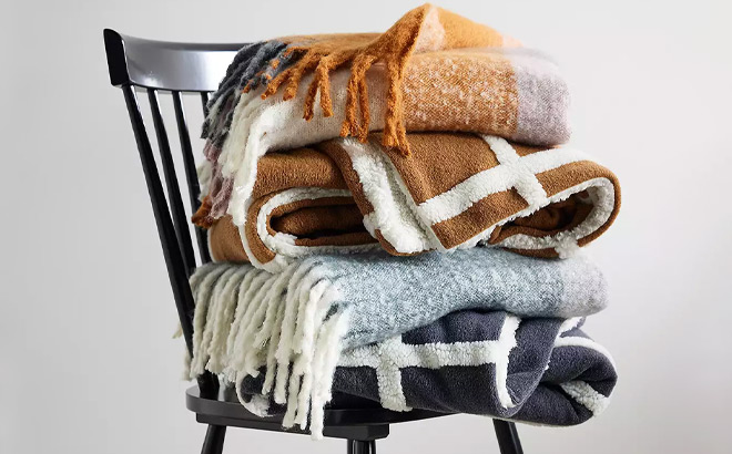 Sonoma Goods For Life Jacquard Sherpa Throw Blankets