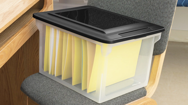 Sterilite Plastic Storage File Box Sterilite Plastic Storage File Box