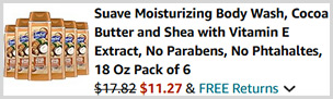 Suave Moisturizing Body Wash Screenshot Suave Moisturizing Body Wash Screenshot