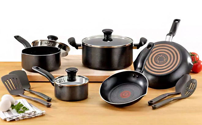 T Fal 12 Piece Cookware Set T Fal 12 Piece Cookware Set