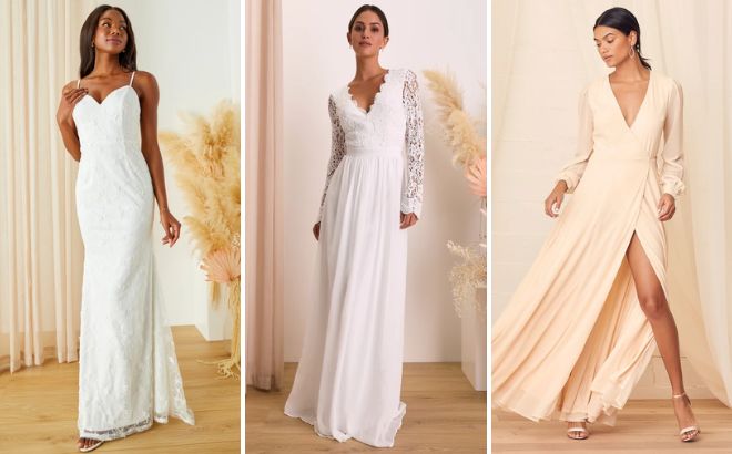 Three Wedding Dresses Three Wedding Dresses